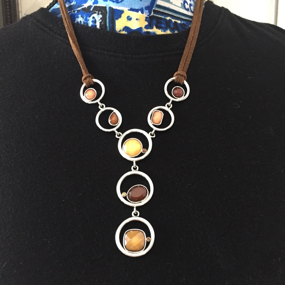 Lia Sophia Suede  necklace